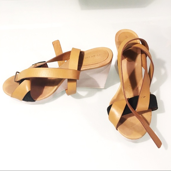 See By Chloe Shoes - See by Chloe Wedges leather and wood
